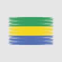 Gabon Flag Brush. National Flag vector