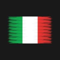 cepillo de bandera de italia. bandera nacional vector