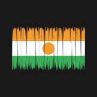 Niger Flag Brush. National Flag vector