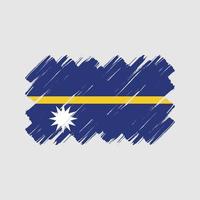 Nauru Flag Brush Strokes. National Flag vector