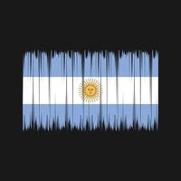 pincel de bandera argentina. bandera nacional vector