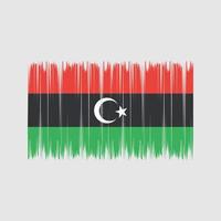 Libya Flag Brush. National Flag vector