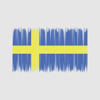 Sweden Flag Brush. National Flag vector