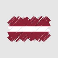 Latvia Flag Brush Strokes. National Flag vector