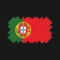 Portugal Flag Brush Vector. National Flag vector