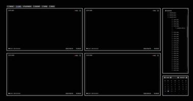 vigilancia de la interfaz de usuario de la cámara cctv 001 vector