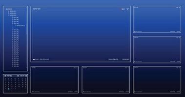 vigilancia de la interfaz de usuario de la cámara cctv 007 vector