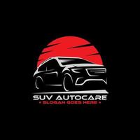 SUV car Auto care logo designs inspiration, Perfect logo for automotive or car modification vector