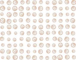 Basketball seamless pattern, Sports background with orange basketballs vector