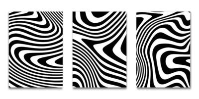 striped black white background Vector illustration