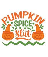 Pumpkin Spice slut vector