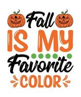 fall is my favorite color vector