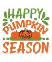 happy Pumpkin Season vector
