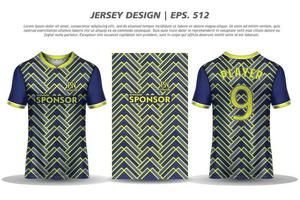 diseño de jersey camiseta de sublimación patrón geométrico premium increíble colección de vectores para fútbol fútbol carreras ciclismo juegos motocross deportes