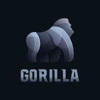 gorilla logo for icon and illustration vector