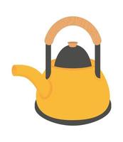 kettle kitchen utensil vector