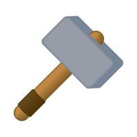 rustic hammer icon vector