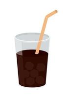 cold fresh coffee vector