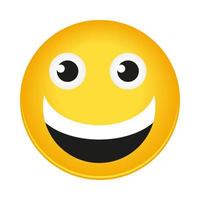 smiling emoji icon vector