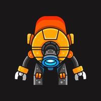 ILLUSTRATION OF SPACE ROBOT vector
