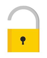 open padlock icon vector