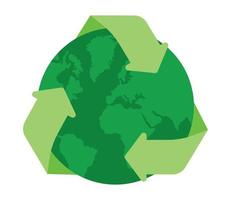 world recycle eco friendly vector