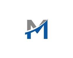 Letter M Logo Design Icon Modern Flat Vector Concept illustration.