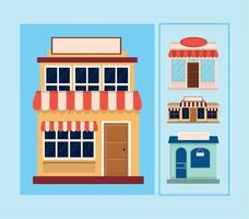 city store places vector
