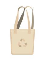 ecological shopping bag vector