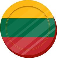 Lithuanian Flag hand drawn,Lithuanian litas hand drawn vector