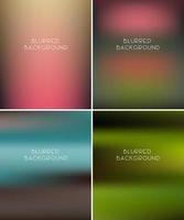 Set of blurred backgrounds vector