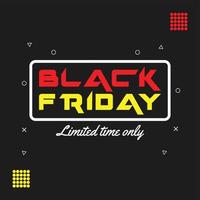 Black Friday sale offer design template. Black Friday social media post design. Black Friday advertising design. Black Friday Promotional design template. vector