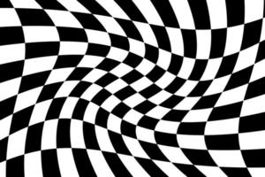 Abstract modern op art, checkered texture. Vector. vector