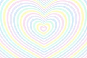 Abstract optical illusion background with a rainbow heart. Vector. vector