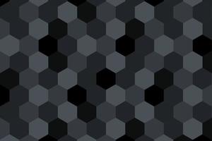 Abstract black hexagonal background. Vector illustration.