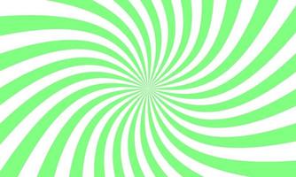 Green white rays background in retro style. Vector. vector