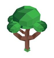 tree low poly vector