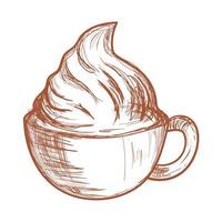 coffee cup latte icon vector