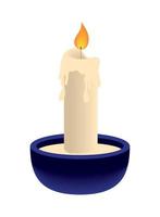 light candle icon vector
