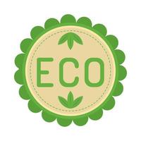 ecology round label vector