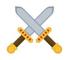 game crossed swords vector