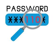 password for cyber fraud vector