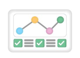 gráfico de informe comercial vector