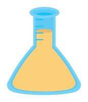 laboratory glass beaker vector