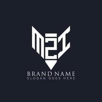 MZI letter logo design on black background. MZI creative monogram pencil  initials letter logo concept. MZI Unique modern flat abstract vector logo design.