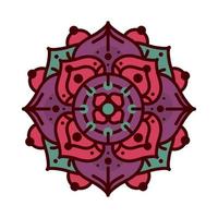 motivo floral mandala vector