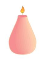 decorative candle light vector