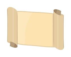 empty scroll of paper vector