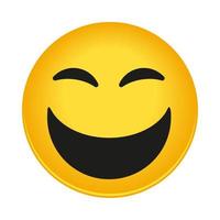 laughing emoji icon vector