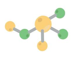 atom molecule icon vector